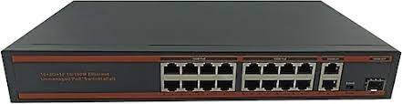 Q-LINK ND1PD1622LG 16 PORT 10/100 POE 2 PORT GİGABİT UPLİNK 2 PORT SFP SWITCH 250W