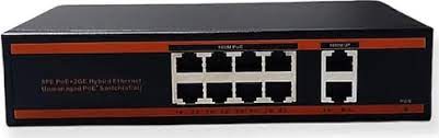 Q-LINK ND1PG0822 8 PORT 10/100/1000 POE 2 PORT GİGABİT UPLİNK 2 PORT SFP SWITCH 150W
