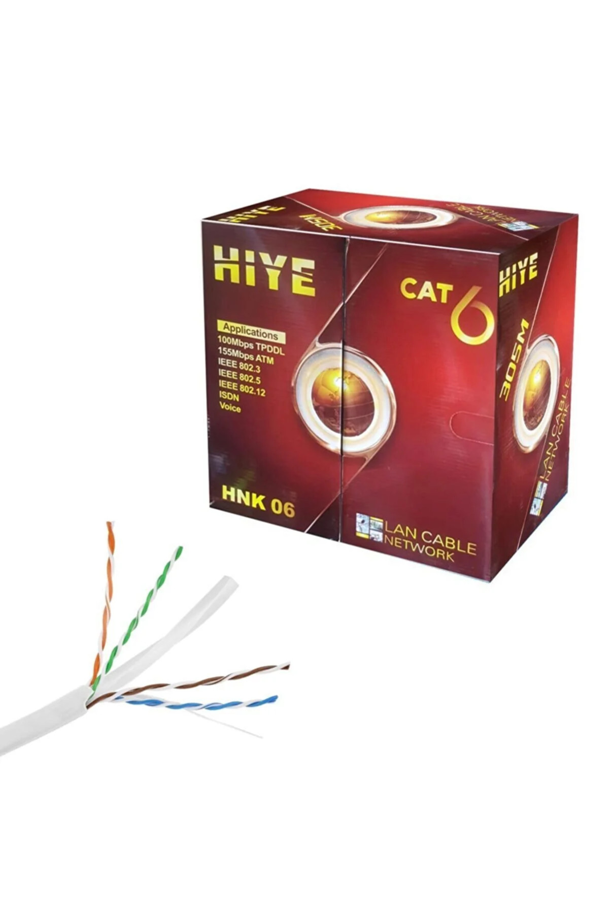 HIYE 24AWG 305M CAT6 KABLO 
