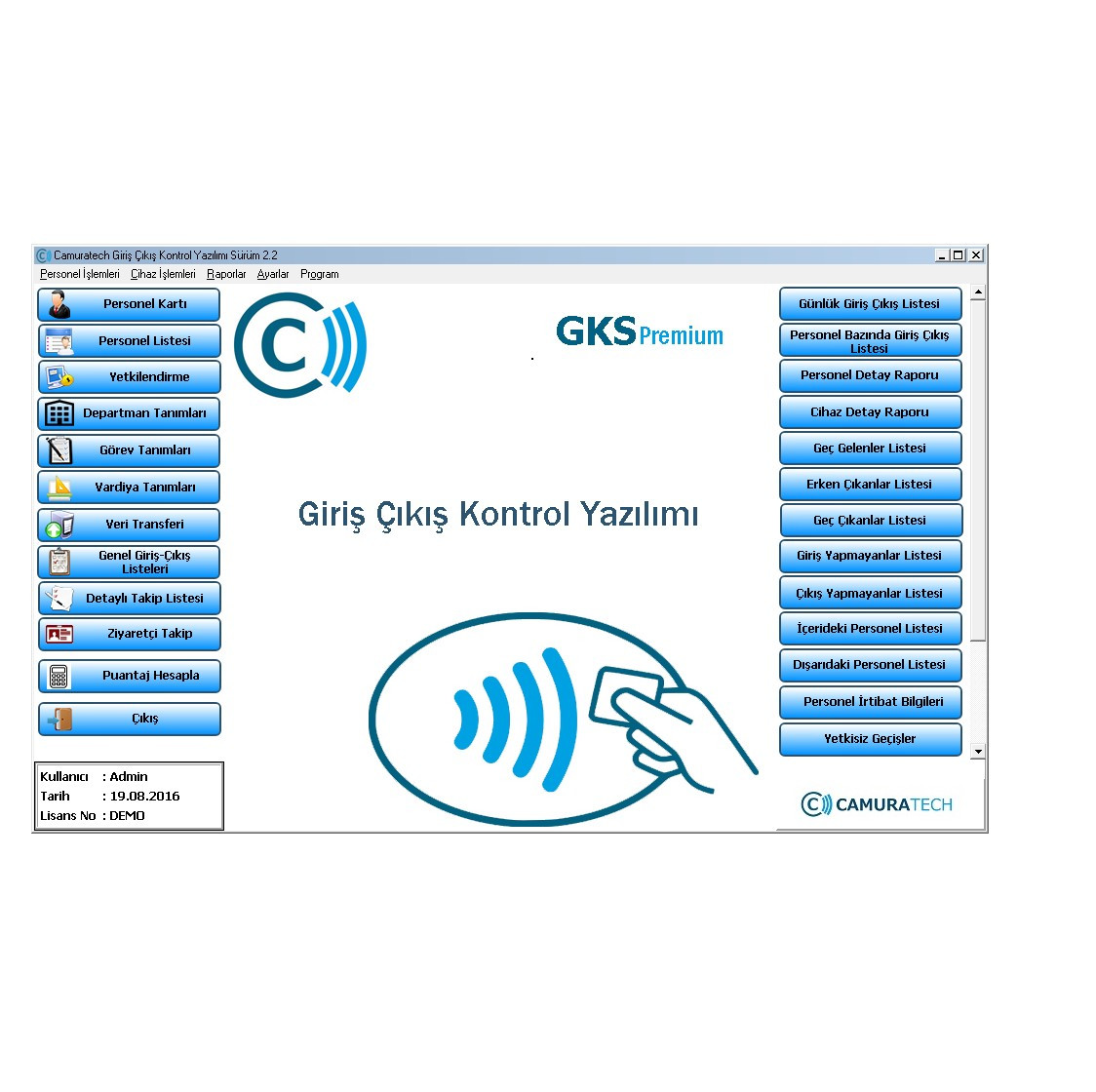 QIHAN Q-GKS-GÇ GİRİŞ ÇIKIŞ YAZILIMI